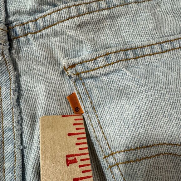 Levis Jeans Mens 560 Student 28x30 Blue Denim VTG Light Wash Baggy Distressed - Picture 6 of 16